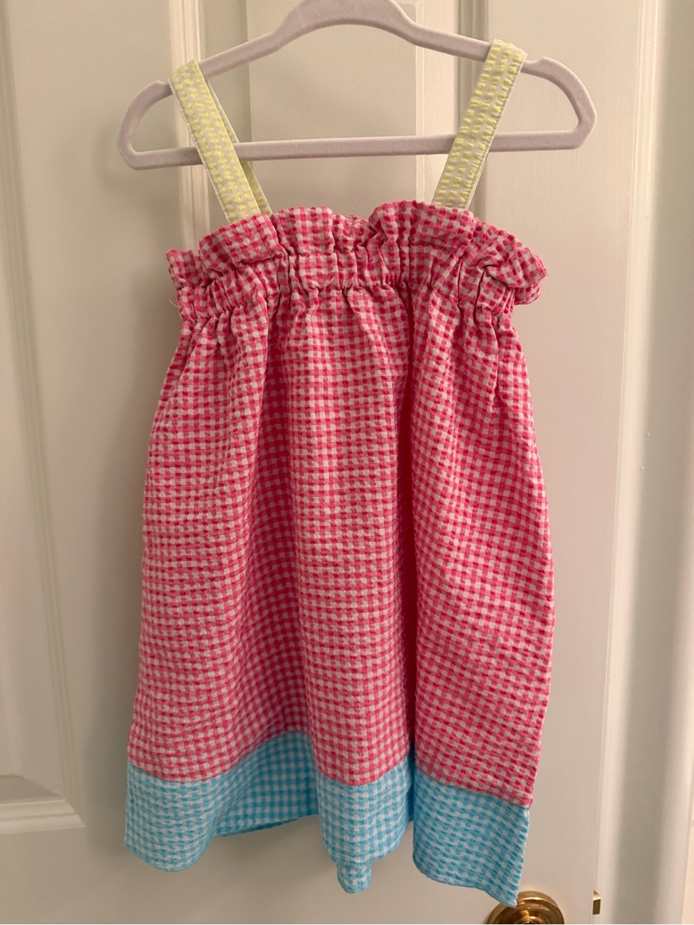 Splendid Pink and White Gingham Dress